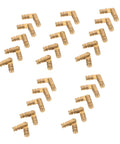 Brass Barrel Hinges 25 Pcs For Jewelry Box And Keepsake Box With Hidden Cylindrical Design Heavy Duty Support That Keeps The Lid Open