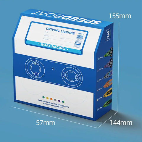 Packaging of Dope Dual Motor RC Boat For Adults One Forty Third Scale Mini Remote Control Boat For Lake River And Pool