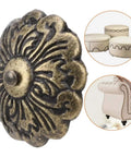 30 Piece Retro Zinc Alloy Upholstery Tacks And Furniture Nails 22mm Round Heads With 10mm Shank For Sofa Chair Bed DIY Makeovers To Snag Quick Fixes And Level Up Your Home Digs Today. Decorative floral-designed tack.