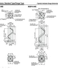 High Performance Pneumatic Cylinder Rotary Joint Kit For Industrial Machinery MQR Series M5 Thread dimension specifications diagram.