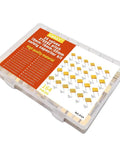 24 Value Safety Capacitor Kit For DIY Nerds With 164 Pieces MKP Film Capacitors For 275VAC Quick Access Plastic Case With Sticker Labels 0.001UF To 1.2UF Polypropylene Film Capacitors in labeled box