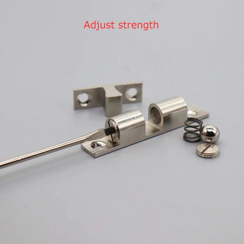 70mm Ball Catch Set Of 5 Solid Brass Chrome Plated Adjustable Double Ball Tension Roller Latch Hardware Fittings For Cabinets Closets Furniture Doors With Screws, chrome finish