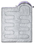 Unicorn themed kids sleeping bag for girls and boys lightweight warm cold weather outdoor sack with waterproof shell top view