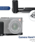 Durable Aluminum Hand Grip For D-LUX8 Camera With L Shape Bracket And Built In Arca Quick Release Plate Anti Slip Microfiber Pad