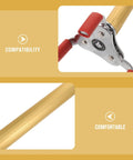 Close-up of the No Sweat Ladder Free Smoke Transducer Assembly Tool With Heavy Duty Aluminum Alloy Fire Alarm Sensor Disassembly Kit components.