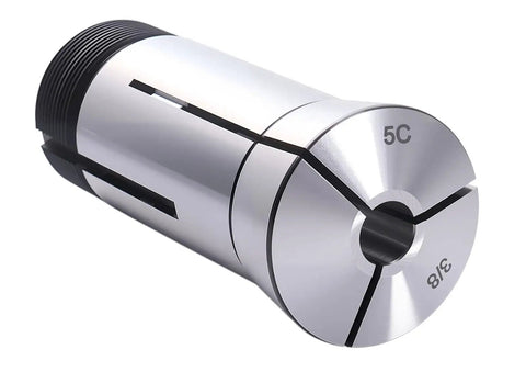15 Piece 5C Precision Round Collets Set One Eighth To One Inch By Sixteenths Hardened and Ground for Milling Lathe Machining, Shop Ready Pro Grade Ultra Durable with Tight TIR Tolerance 0.0005 Inches, Chuck Protection and High Rigidity. 5C collet 3/8 and 5C marking