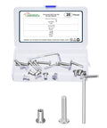 Barrel Nuts And Flat Head Screws With Wrench Set For Furniture Assembly M6 1x30mm 20 Pieces Connector Bolts in open box