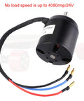Premium Brushless Hub Motor for Electric Skateboards and Scooters Featuring Sensorless Control and 3000 Watt Power 170 KV Rating close-up of motor and wiring.