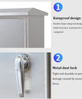 Rugged Outdoor Stainless Steel Junction Box With Lock Built Tough To Last Weatherproof Electrical Enclosure For Power Distribution Waterproof Junction Cabinet For Street Lighting And Outdoor Equipment, rainproof top and metal dust lock