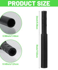 4 Piece Golf Shaft Extension Kit Black No Fuss Easy Fit dimensions and close-up view of polypropylene extension