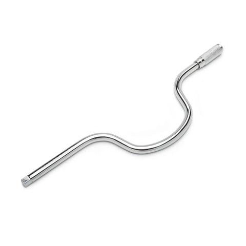 Beefy Three Eighths Inch Drive Speeder Handle, 16.75 Inch Length, Ball Detent Socket Retention, Bright Full Polish Chrome Finish