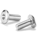 Built To Last Heavy Duty M6 X 18mm Flat Head Hex Socket Cap Screws Bolts In 304 Stainless Steel 18-8, front view