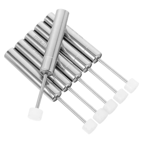 Trash Can Lid Support Hinge Soft Close Damper Kit 6 Pack Hydraulic Piston Replacement for Kitchen and Office Quiet Noise Reducing Lid Closure for Busy Homes and Crazy Busy Spaces.