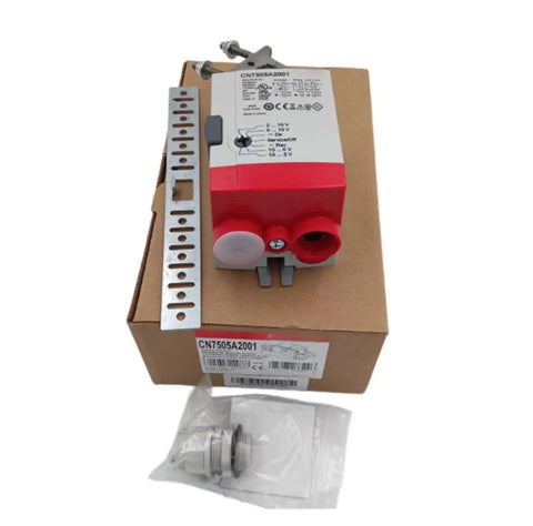Slick And Heavy Duty Motorized Damper Actuator Cn7505A2001 with metal bracket and wiring, designed for HVAC duct control.
