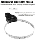 Two Pack 60 Inch Body Measuring Tape Retractable For Body Measurements And Fitness with easy read numbers and 2 inch marks