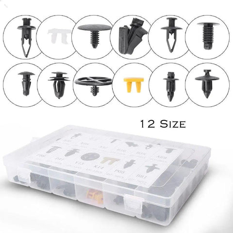 Dope 250 Pieces 12 Sizes Car Door Clip Fastener Kit With Push Retainer Clips And Buckles For Panel Trim Bumpers Mudguards Replacement Fits Ford Toyota Nissan Honda And More, 12 sizes in storage box