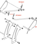 Diagram showing Heavy Duty Spring Locking Cotter Pin Replacement For John Deere Tractors And Equipment Built To Last Fits D100