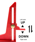 Precision ABS Aluminum Alloy Height Gauge for Woodworking Projects displaying measuring scales and adjustment knob.