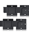 Rock Solid 7.5 Inch Aluminum Flip Gate Latch Lock With Padlock Hole Two Pack for sliding or swing gates outdoor fences