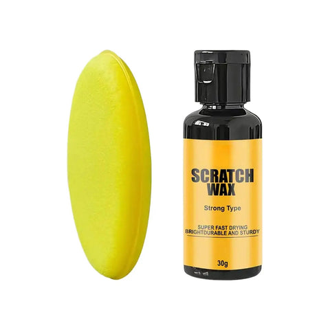 Glasses Scratch Remover And Anti Fog Lens Cleaner Spray 30g Compact Travel Kit bottle with yellow applicator pad