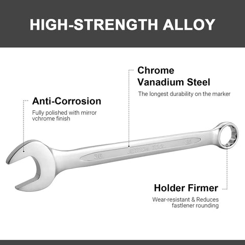 36mm Metric 12 Point Box End Wrench With 15 Degree Offset Chrome Vanadium Steel and features like anti-corrosion and holder firmer.
