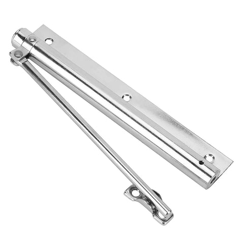 Adjustable Automatic Door Closer Stainless Steel With Auto Force Adjustment for fire doors and wooden doors, close-up view