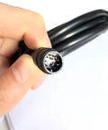 Close-up of plug connector for Waterproof 1 To 5 Electric Bicycle Cable For E Bike KT Controller With Display Throttle Ebrake Headlight Wiring Kit