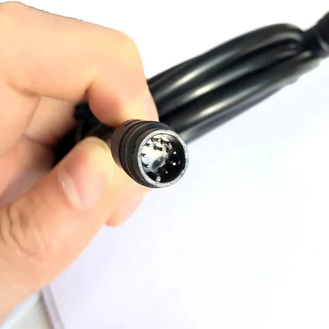 Close-up of plug connector for Waterproof 1 To 5 Electric Bicycle Cable For E Bike KT Controller With Display Throttle Ebrake Headlight Wiring Kit