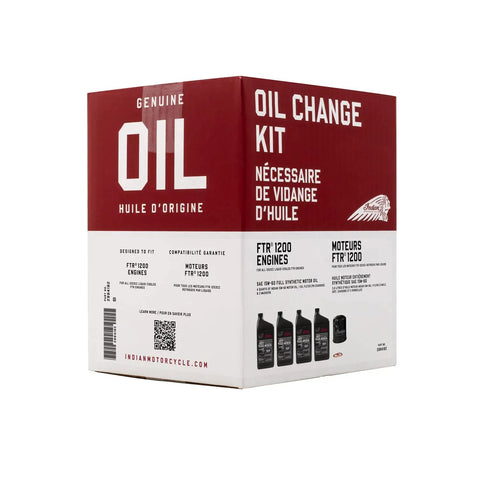 Box of Motorcycle Oil Change Kit For Scout 60 And 69 Cu In Liquid Cooled Engines With 4 Quarts 15W60 Full Synthetic Oil 1 Oil Filter