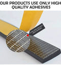 Close-up of Heavy Duty Neoprene Foam Seal Tape 3 Pack 1/2 Inch Wide By 1/8 Inch Thick adhesive with mesh detail.