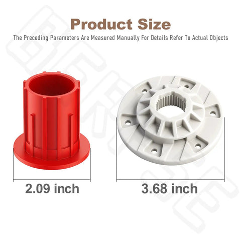 Washer Basket Driven Hub Kit With 52719 Basket Bushing For No Fuss Easy Install Replacement Parts Compatible With Whirlpool Amana Admiral Crosley Inglis Kenmore Maytag Bravos Washing Machines, 2.09 and 3.68 inch