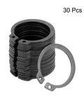 35.5mm External Circlips C Clip Retaining Rings for Shafts Kit in 65Mn Steel, 30 pieces, showing ring stack and single ring detail