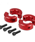 Red Front Sway Bar Shaft Clamp Collar Kit Fits Can Am Maverick X3 2017 2018 2019 2020 UTV Off Road Heavy Steel Aluminum Durable Boost Control Stiffens Ride Handling Beast Mode Upgrade For Hardcore Riders Wanting Sick Grip On Trail Riding. Red anodized sway bar shaft clamp collars with bolts