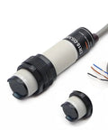 ER18-DS30C1 Photoelectric Sensor E3f Electric Switch for automation, compact design with wiring connections.