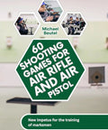 Cover of '60 Shooting Games For Air Rifles And Air Pistols: A Real Deal No Nonsense Guide To Youth Marksman Training' with targets.