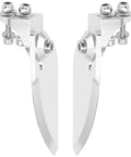 Adjustable Aluminum Alloy Turn Fins 68x30mm for 75-85cm Electric Nitro Power RC Boats CNC machined left and right set