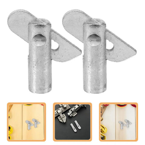 Heavy Duty Scaffold Guardrail Lock Pins 20 Pack Zinc Plated Steel Fixing Pegs close-up view of two locking pegs for scaffolding projects.