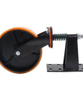 Heavy Duty Gate Caster Wheels 8 Inch Steel Track Rollers Support 800 Lbs Each And Swivel 360 Degrees for smooth sliding gate operation.