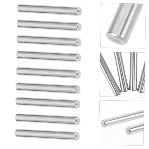 100 Pcs Stainless Steel Cylindrical Dowel Pins For Machinery, Automotive, And Electronics, Precision Fastening Elements displayed on surface