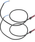 Gas Furnace Flame Sensor Probe Two Pack With Wiring Harness Replacement Part For Boiler High Sensitivity Detection Durable Plastic Sensor With Protective Case For Easy Installation And Reliable Operation, two probes with red protective caps