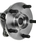 Front And Rear Wheel Bearing And Hub Assembly Set Four Piece Kit With Two Front Hubs And Two Rear Hubs For 2013 2018 Toyota RAV4 FWD 2006 2012 RAV4 V6 3.5L FWD And 2011 2016 Scion tC Manual Transmission, front hub view