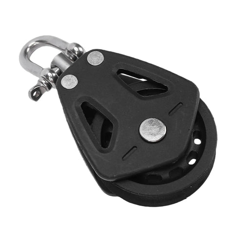Single Swivel Sailing Block 50mm Stainless Steel T316 Bearing Nylon Wheel Marine Pulley For Sailboat Rigging Jib Sheets