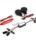Bright Front And Rear LED Light Kit For 1 Fifth Scale RC Cars Fits Baja 5B And Rovan Models Includes Wireless Controller