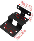 Heavy Duty Black Metal Four Fold Hinge For Cabinet Doors, Windows, And Wardrobes, Built To Last, Rust Proof And Corrosion Resistant Hardware For Three Quarter Inch Thick Panels, Wide Opening, Durable Hardware, 70mm black metal hinge