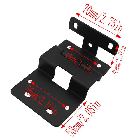 Heavy Duty Black Metal Four Fold Hinge For Cabinet Doors, Windows, And Wardrobes, Built To Last, Rust Proof And Corrosion Resistant Hardware For Three Quarter Inch Thick Panels, Wide Opening, Durable Hardware, 70mm black metal hinge