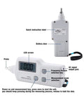 Portable Vibration Meter AS63A Vibrometer For Quick Acceleration, Displacement And Vibration Readouts, Handheld Analyzer With LCD screen and probe