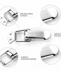Close-up of Heavy Duty Toggle Latch With Secure Grip Keeps Hinged Lids And Panels Locked Firm During Transport on a smooth surface.