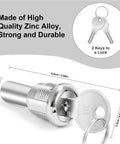Universal Vending Machine Key Lock With Cylinder Lock For Storage Units Durable Metal Tubular Lock Includes 2 Keys displayed