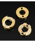 Smooth 16mm Oldham Coupling For Z Axis Screw Hot Bed Reduces Printing Swing And Ghosting Vibration On CNC 3D Printer With Flexible Shaft Drive System, brass