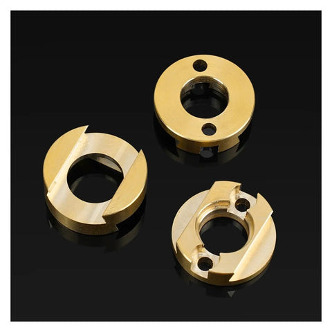 Smooth 16mm Oldham Coupling For Z Axis Screw Hot Bed Reduces Printing Swing And Ghosting Vibration On CNC 3D Printer With Flexible Shaft Drive System, brass